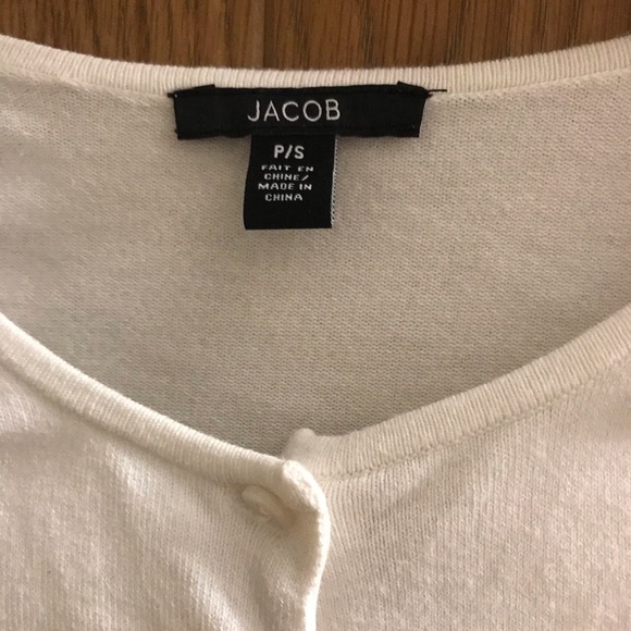 3/$30 Jacob White Cardigan Size Small - Picture 3 of 4